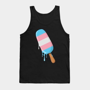 Transgender Pride Ice Cream LGBT Trans Flag Trans Pride Tank Top